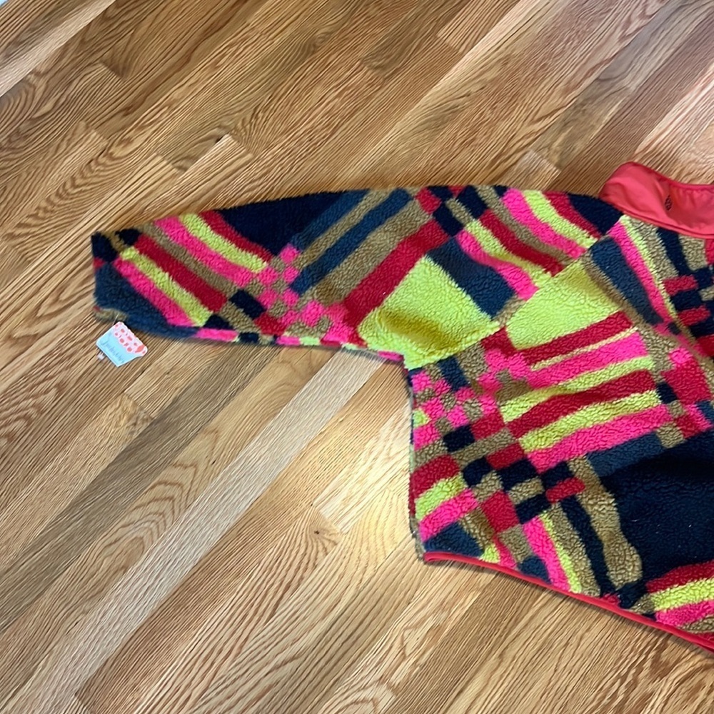 NWT Free People Movement Hit The Slopes Printed Fleece Jacket XSmall - Picture 10 of 11